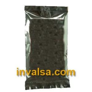 10 Metalized Flat Silver/Black Pouches (no valve) 2 - 3 oz.