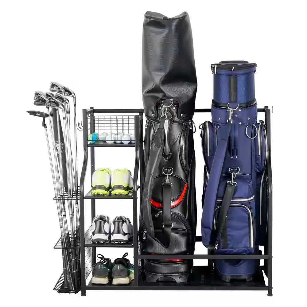 121 Lbs. Golf Storage Garage Organizer and Other Golfing Equipment Rack