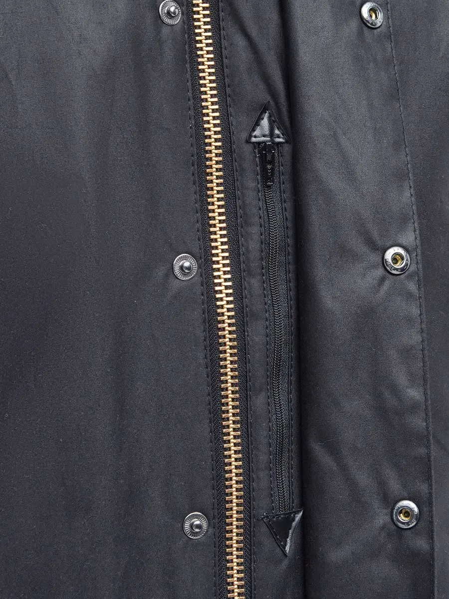 40% OFF BARBOUR Beaufort Wax Jacket - Mens - Black - Size: UK 38"