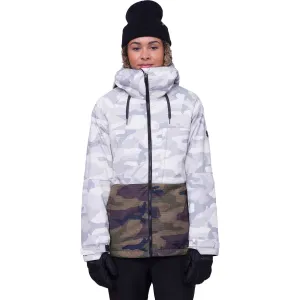 686 Womens Athena Insulated Jacket White Camo CLR Block