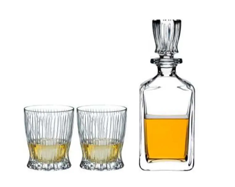 Alcohol Glassware: Riedel Fire Whisky   Decanter (Set of 3)
