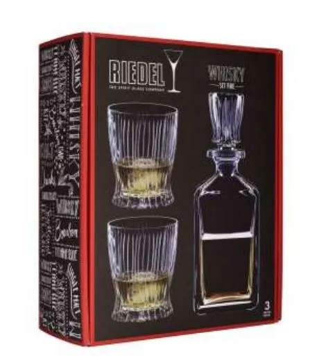 Alcohol Glassware: Riedel Fire Whisky   Decanter (Set of 3)