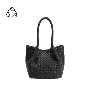 Anahi Black Recycled Handle Bag | Melie Bianco
