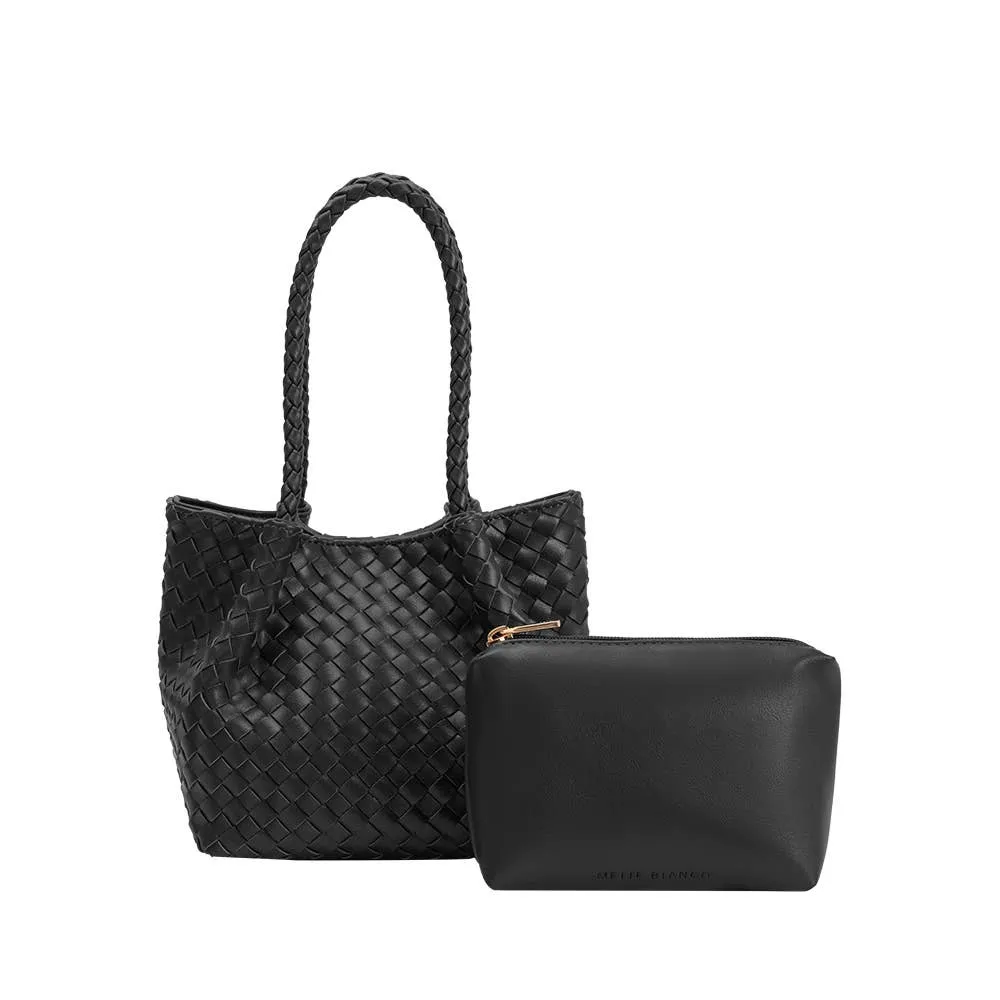 Anahi Black Recycled Handle Bag | Melie Bianco