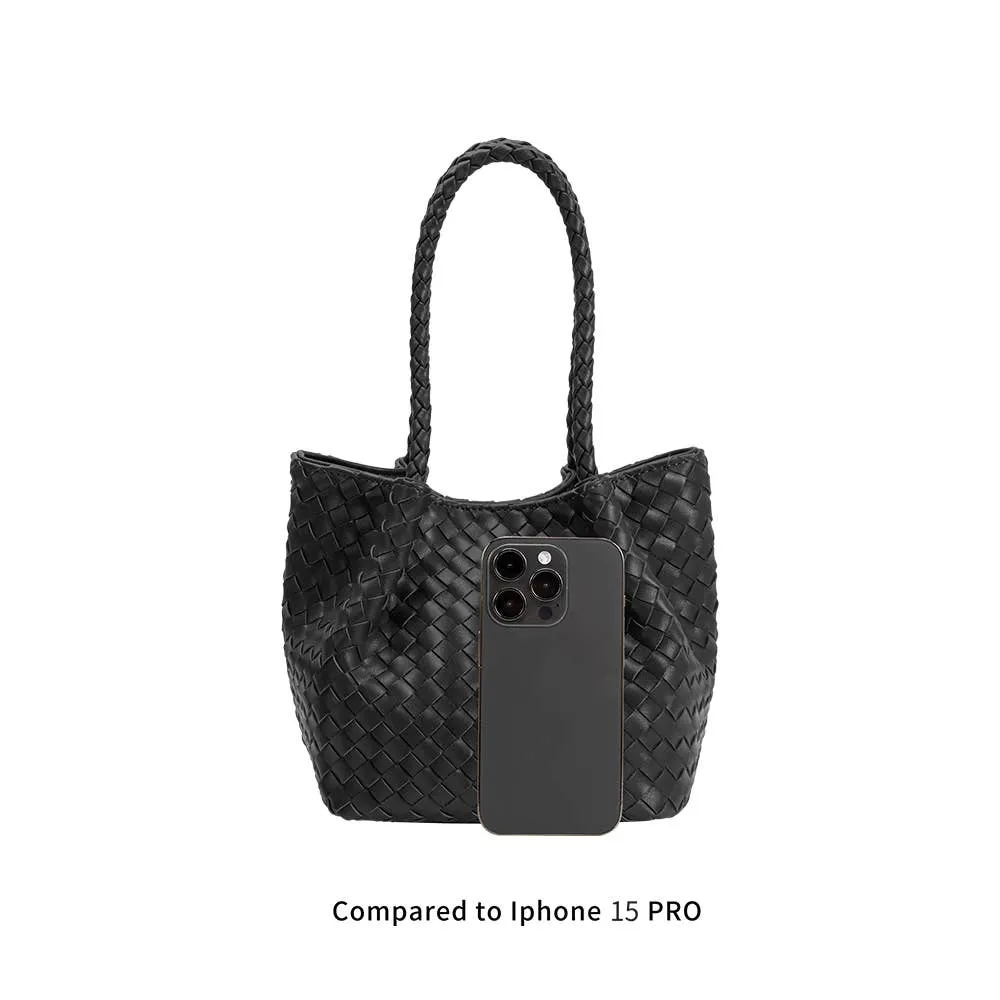 Anahi Espresso Recycled Handle Bag | Melie Bianco
