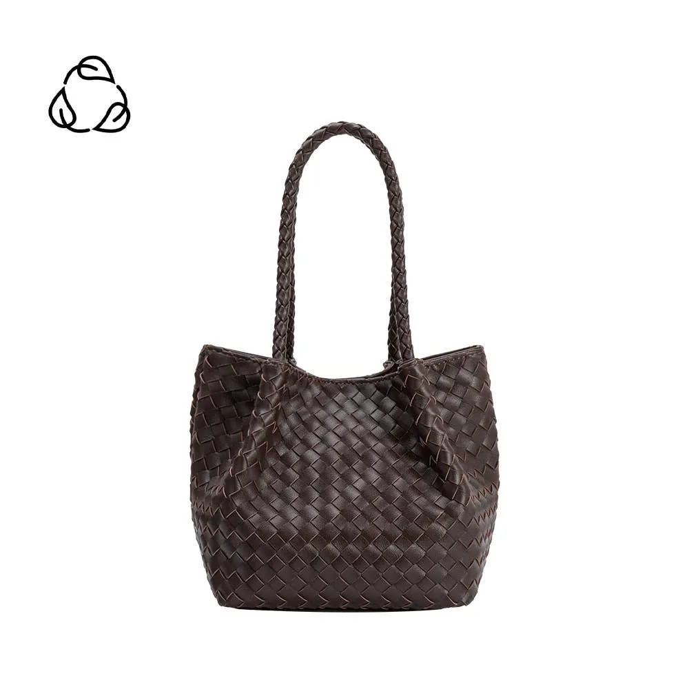 Anahi Espresso Recycled Handle Bag | Melie Bianco