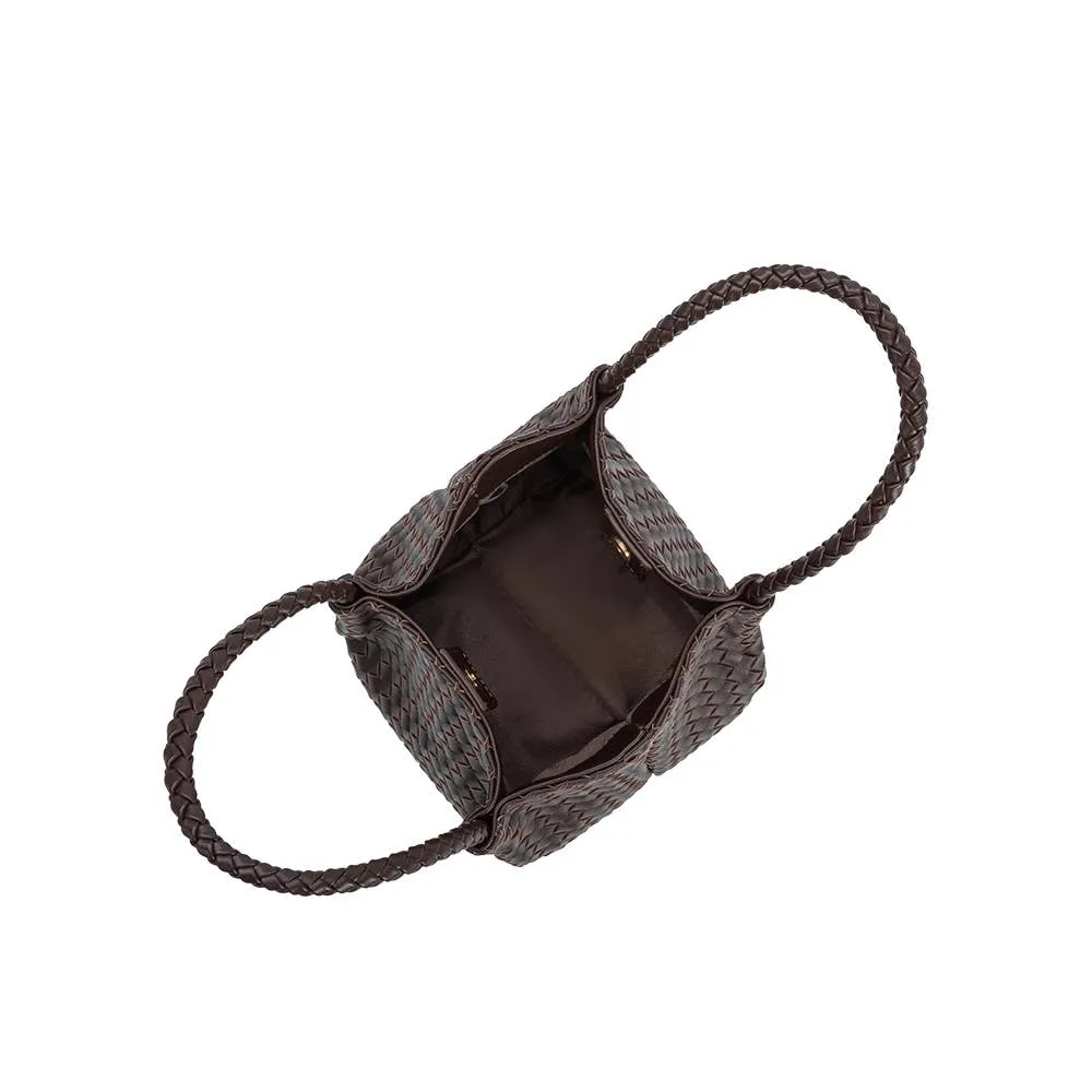 Anahi Espresso Recycled Handle Bag | Melie Bianco
