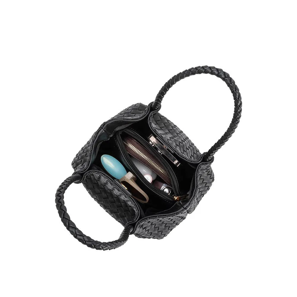Anahi Espresso Recycled Handle Bag | Melie Bianco