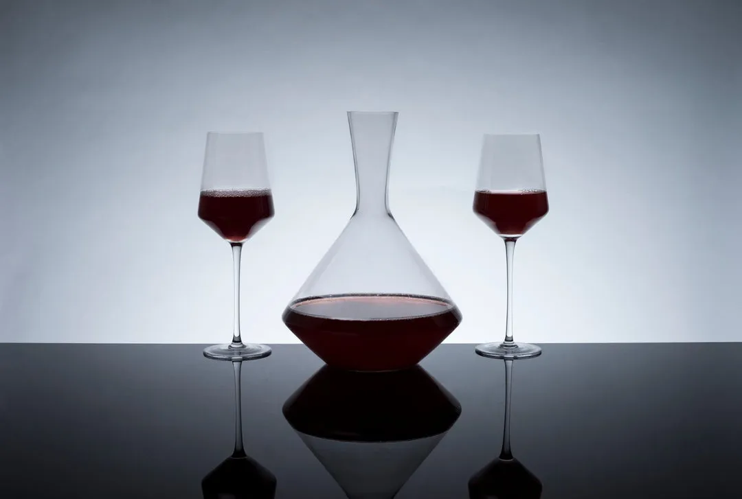 ANGLED CRYSTAL WINE DECANTER