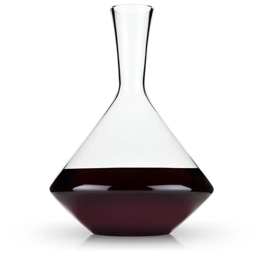 ANGLED CRYSTAL WINE DECANTER