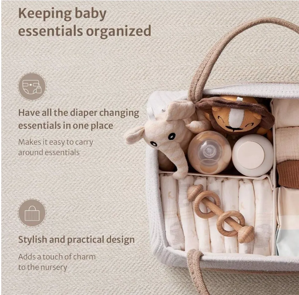 Baby Diaper Caddy Basket