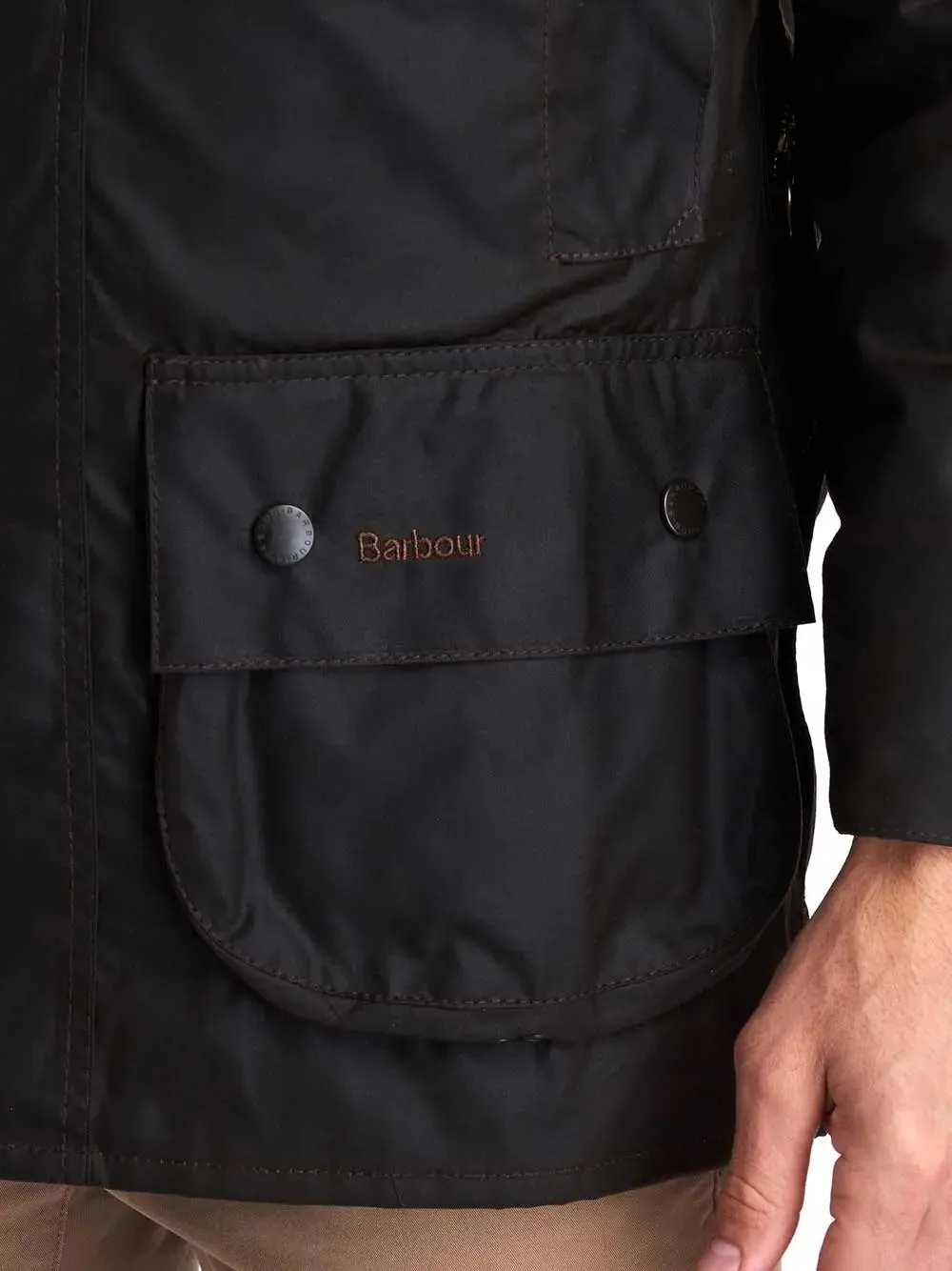 BARBOUR Classic Beaufort Wax Jacket - Mens - Olive