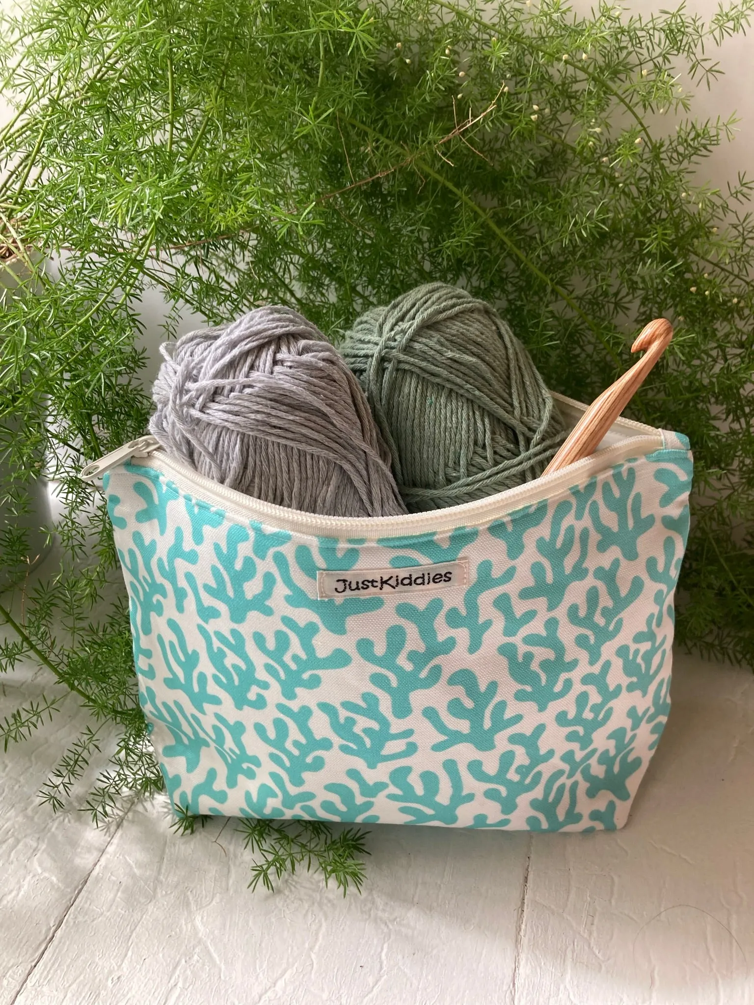 BEAUTY BAG - Coral aqua