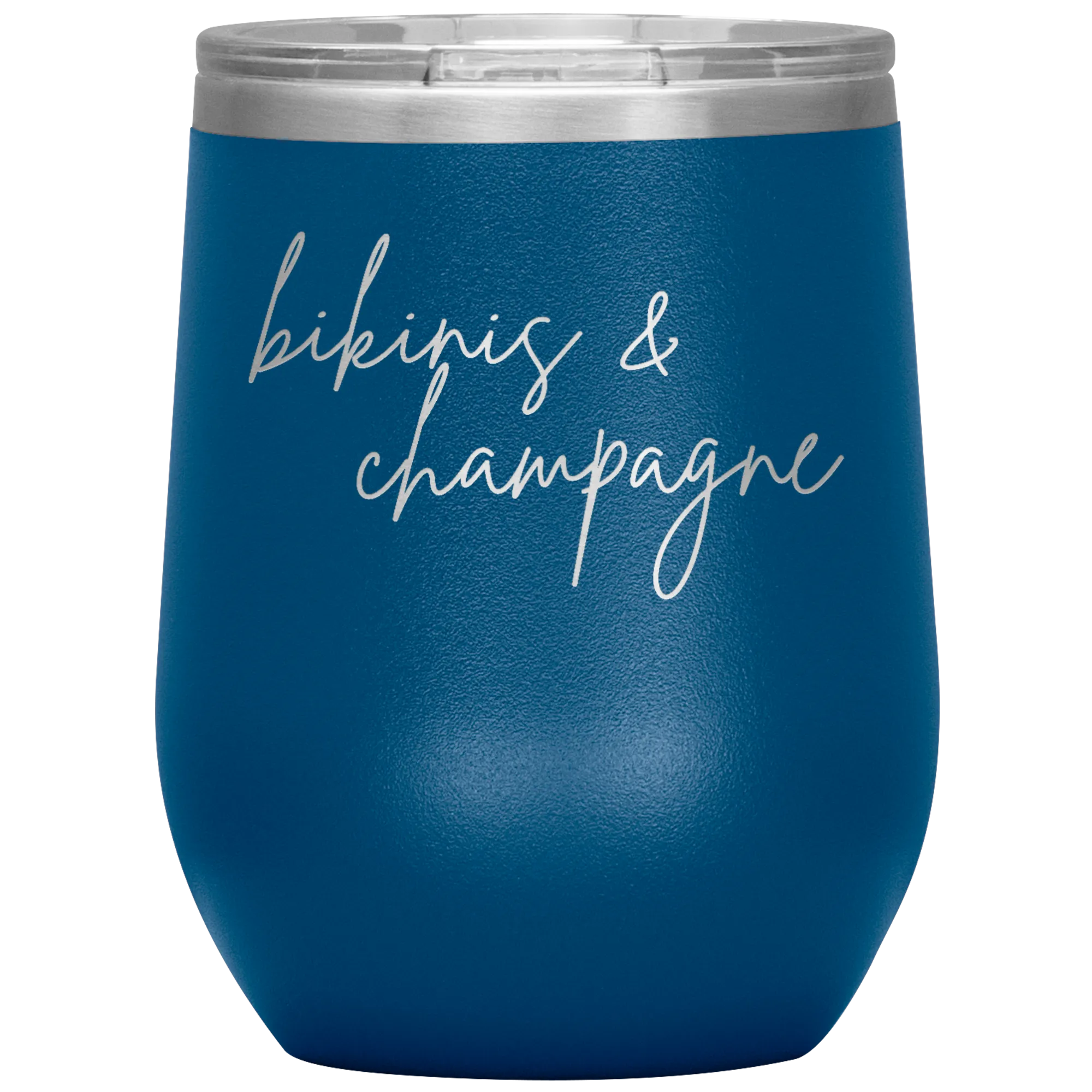 Bikinis & Champagne Wine Tumbler