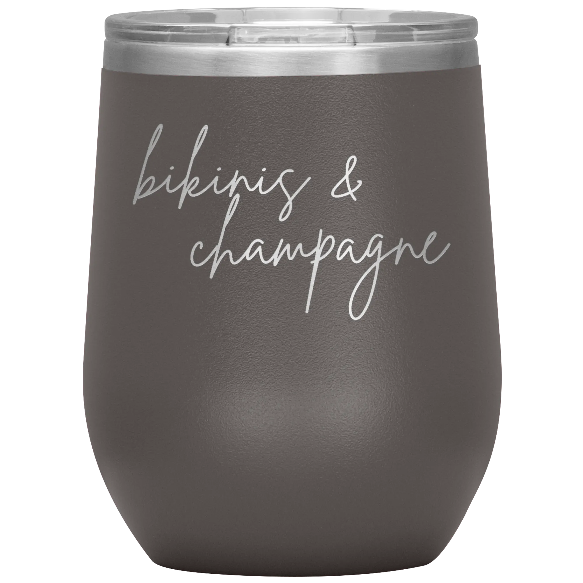 Bikinis & Champagne Wine Tumbler