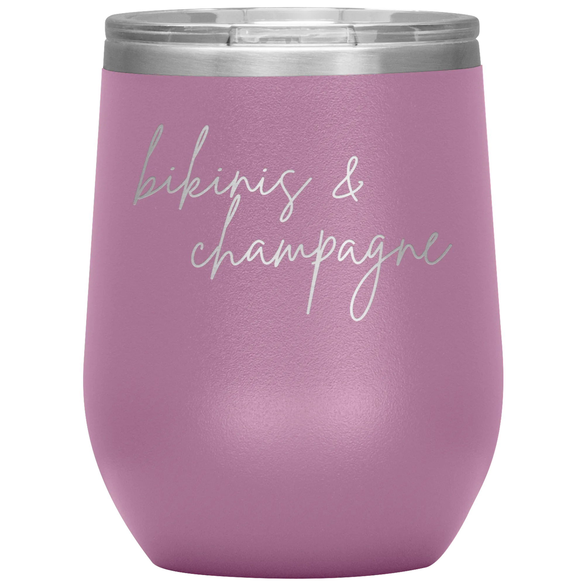Bikinis & Champagne Wine Tumbler