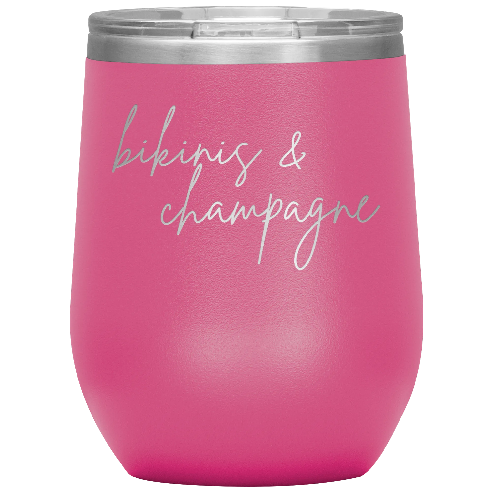 Bikinis & Champagne Wine Tumbler