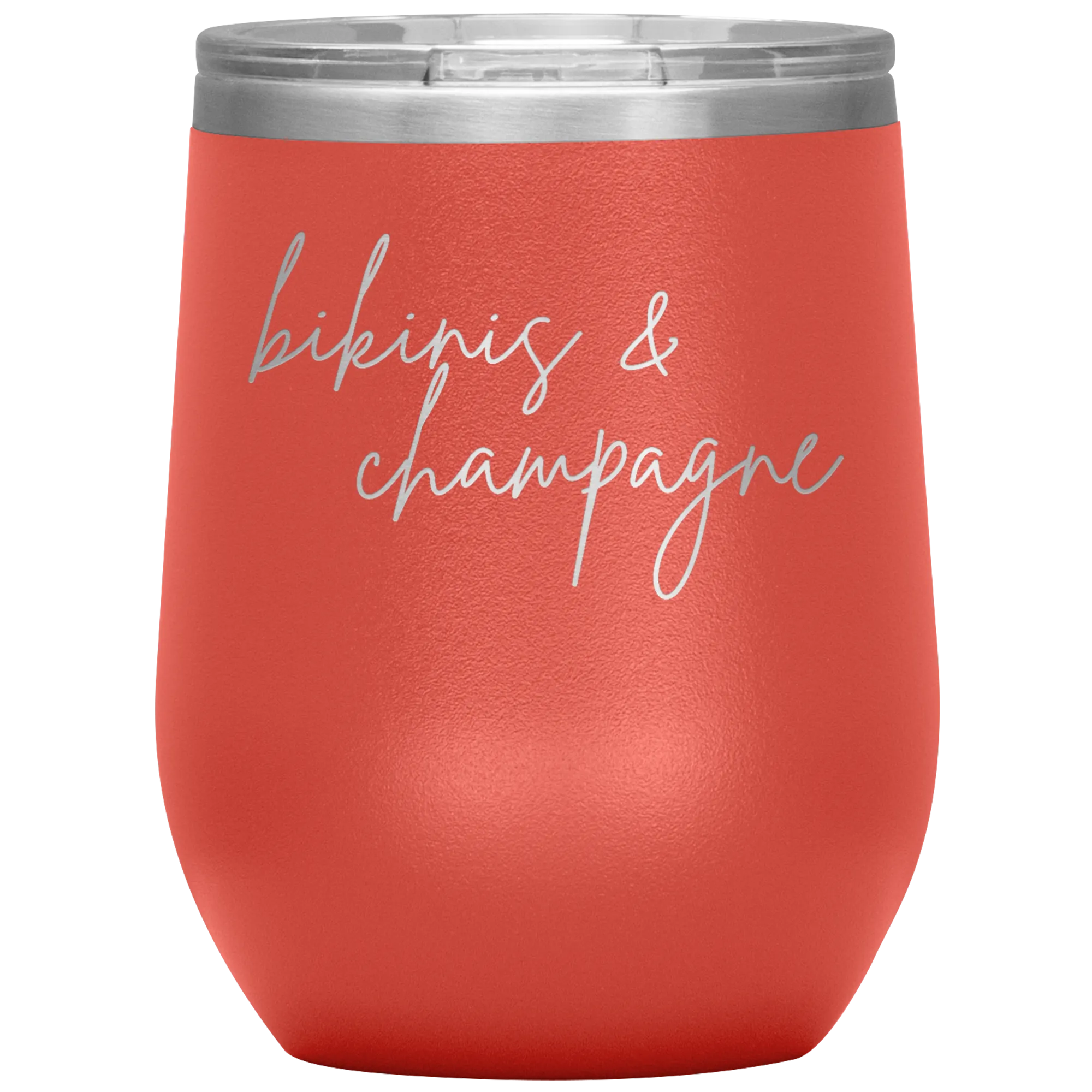 Bikinis & Champagne Wine Tumbler