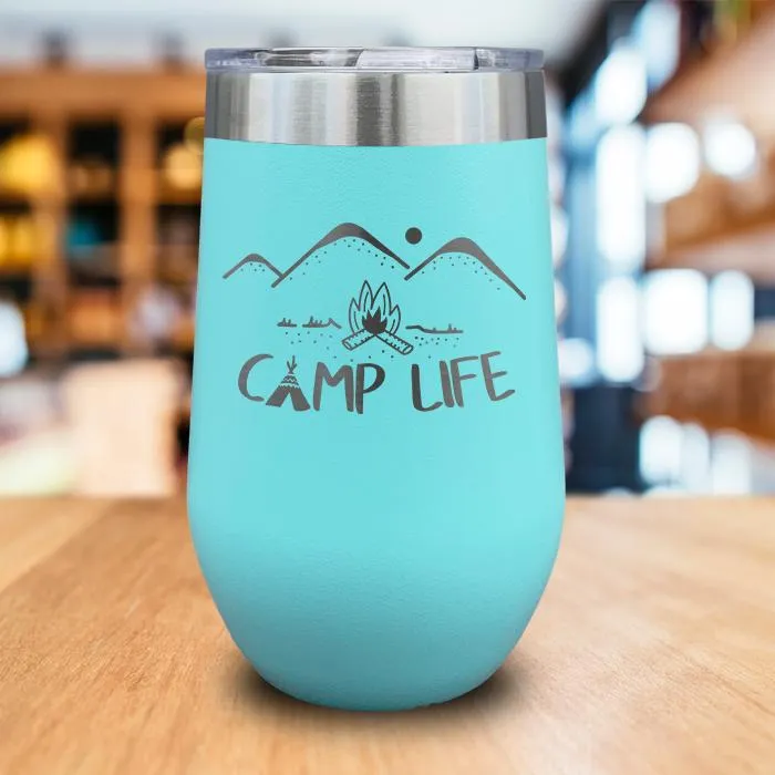 Camp Life Engraved Wine Tumbler