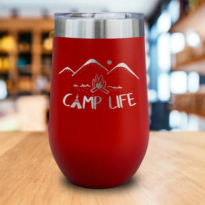 Camp Life Engraved Wine Tumbler