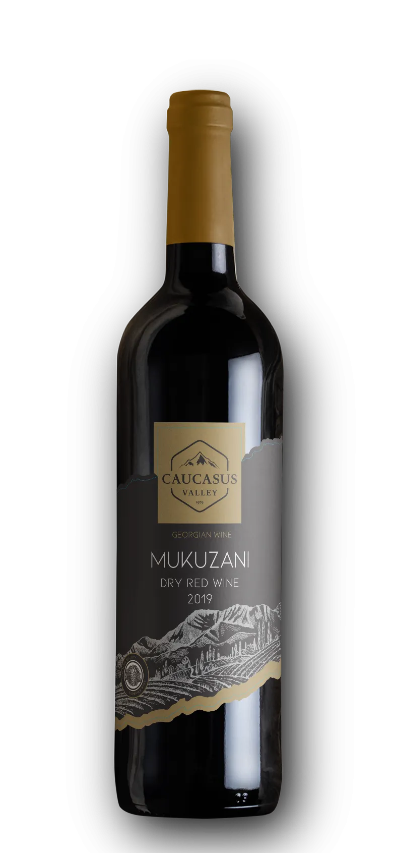 CAUCASUS VALLEY GEORGIAN MUKUZANI RED DRY WINE 750ml