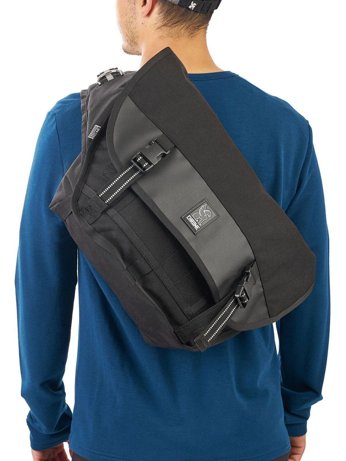 Chrome Industries Mini Metro Messenger Bag Navy Blue Tonal