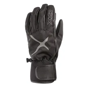 CKX Elevation Short Leather/Fabric Gloves Snowmobile Winter Unisex Bla