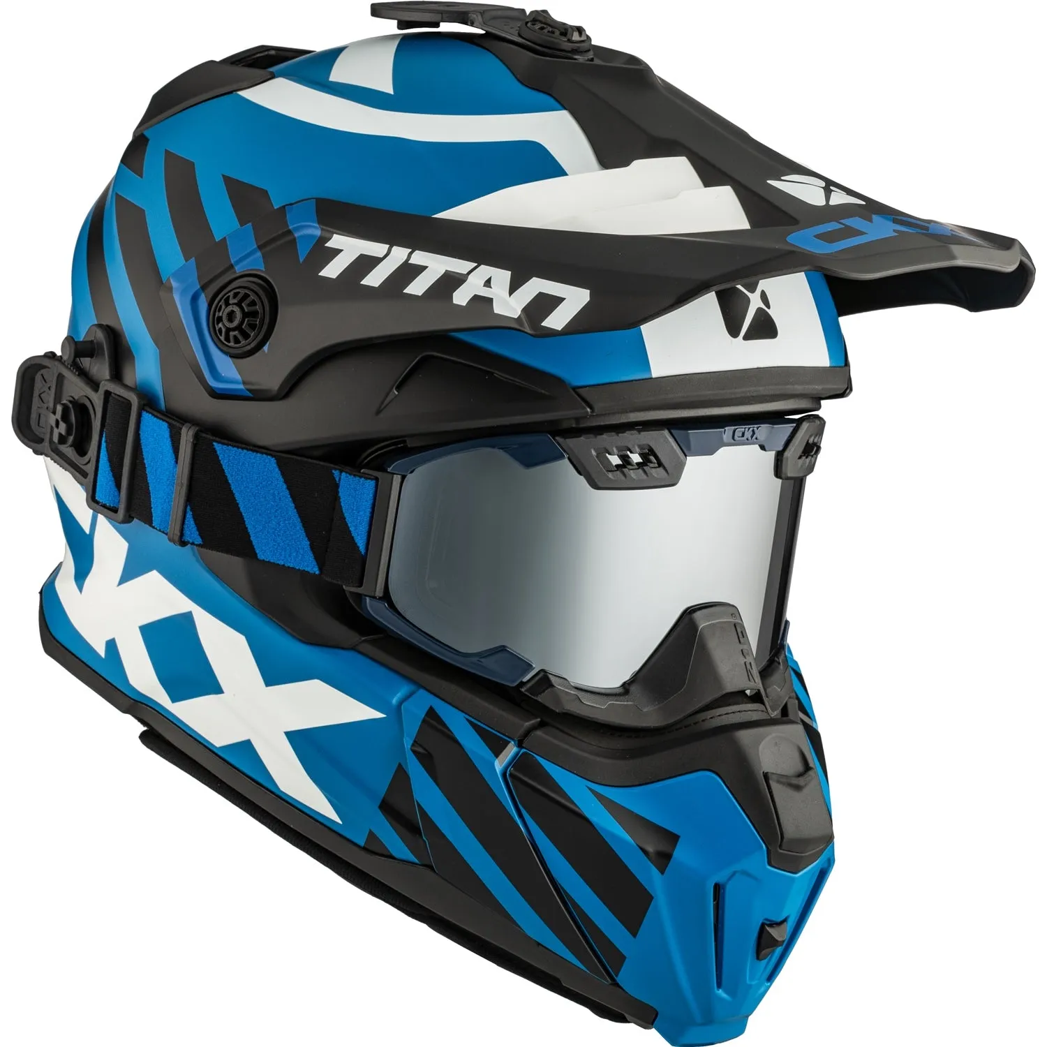 CKX Titan Marks Original Trail and Backcountry Helmet with 210° Goggles