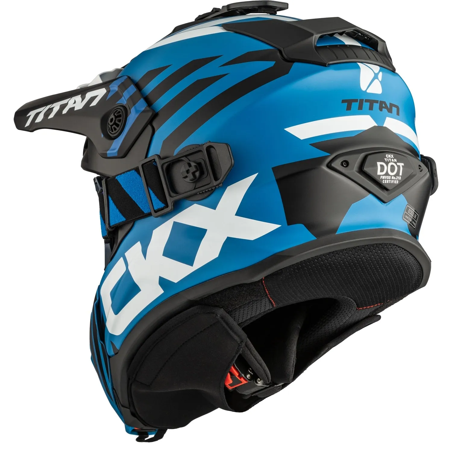CKX Titan Marks Original Trail and Backcountry Helmet with 210° Goggles