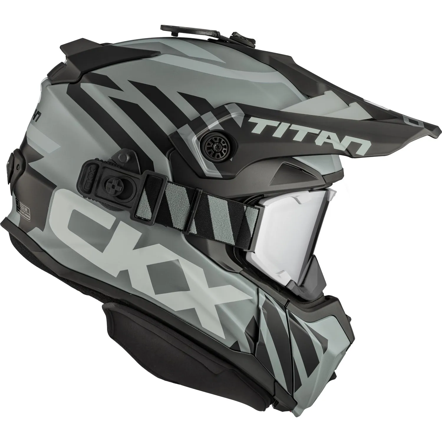 CKX Titan Marks Original Trail and Backcountry Helmet with 210° Goggles