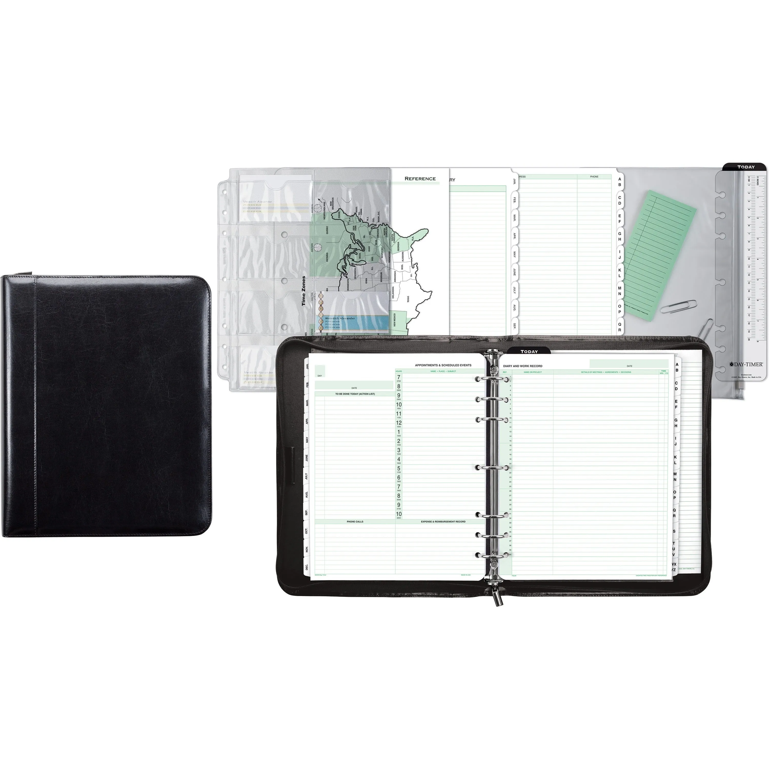 Day-Timer Aristo 1" Bonded Leather Binder Set
