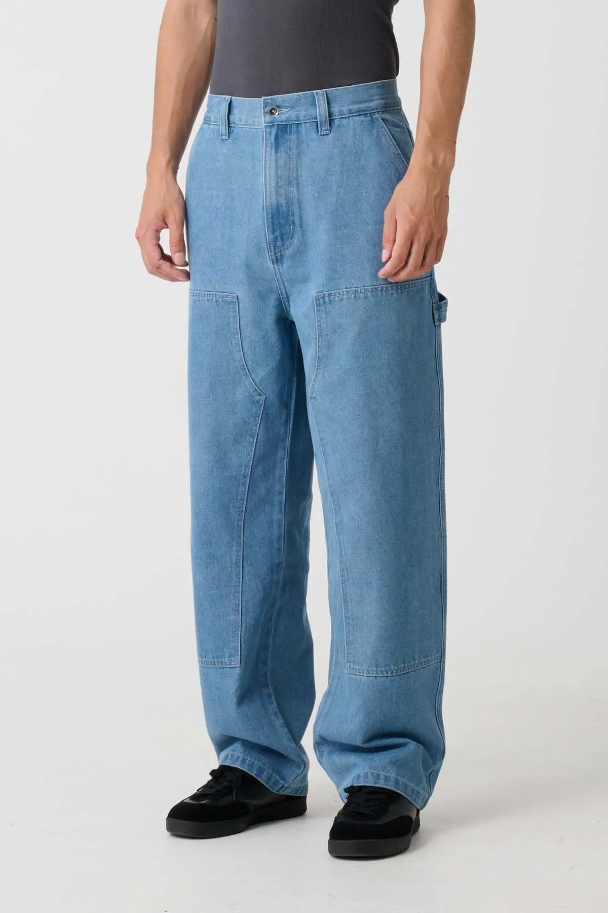 DENIM WORK PANT - MID BLUE DENIM