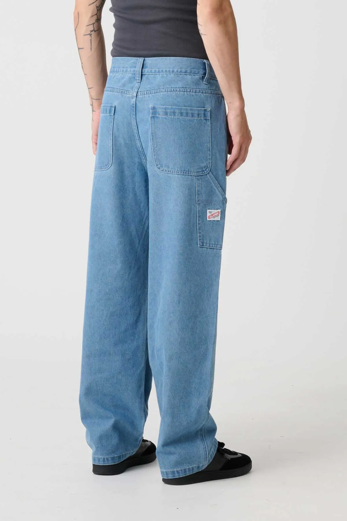 DENIM WORK PANT - MID BLUE DENIM