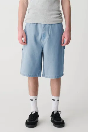 DENIM WORK SHORT - MID BLUE DENIM