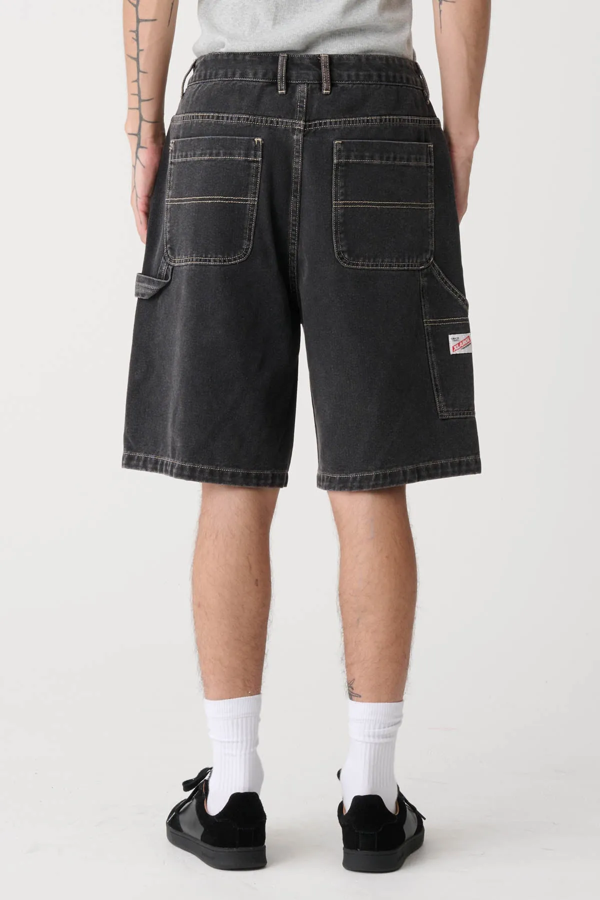 DENIM WORK SHORT - PEPPER