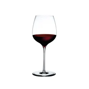 Dimple Set of 2 Elegant Red Wine Glasses