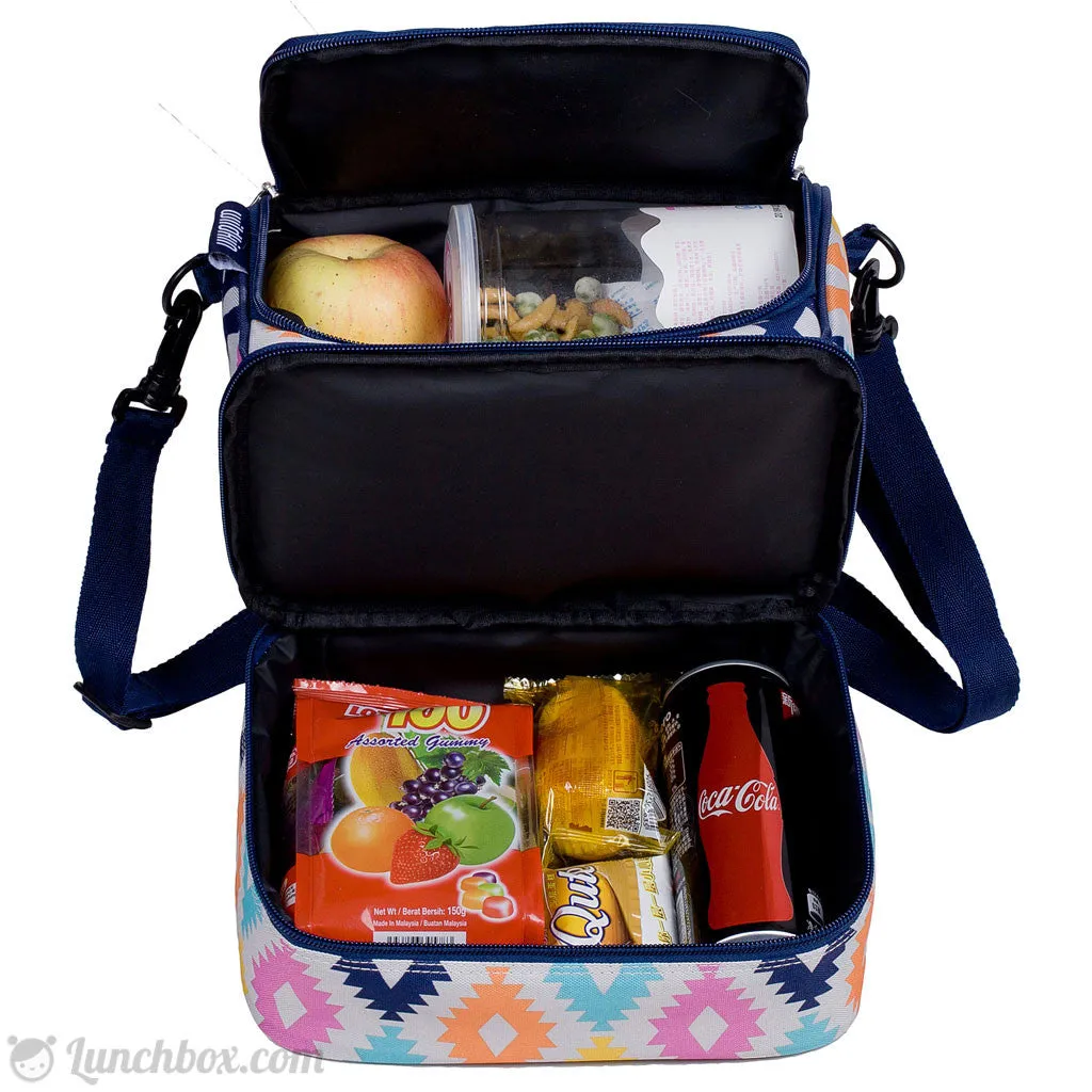 Double Decker Lunch Box - Aztec Print