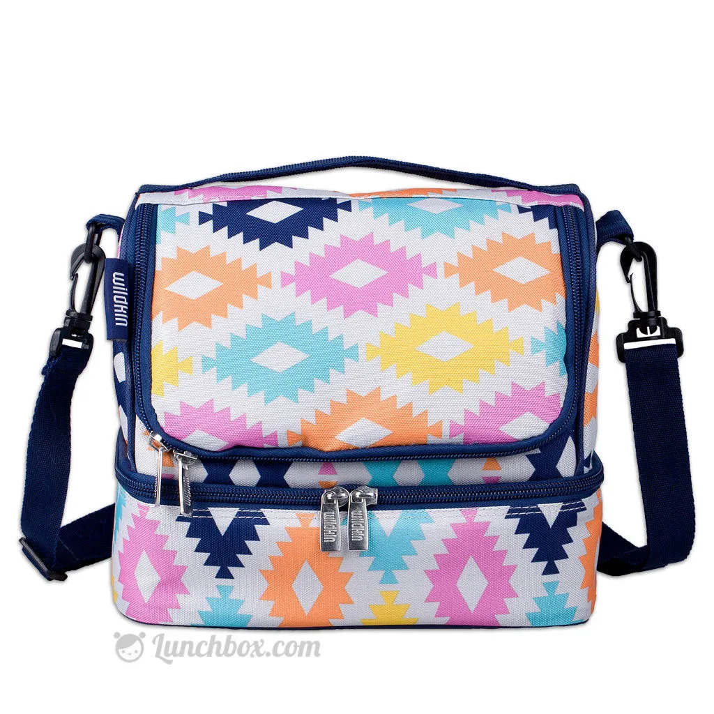 Double Decker Lunch Box - Aztec Print
