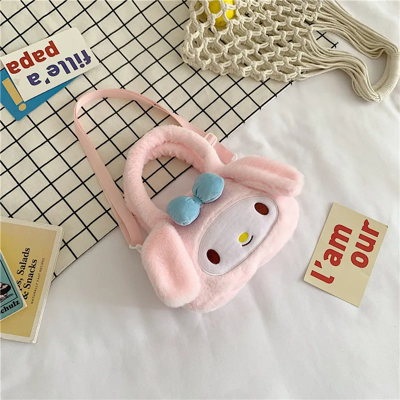 Elegant Women's Plush Clow Make-up Cute Bags