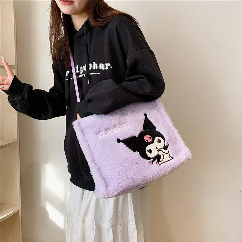Elegant Women's Plush Clow Make-up Cute Bags