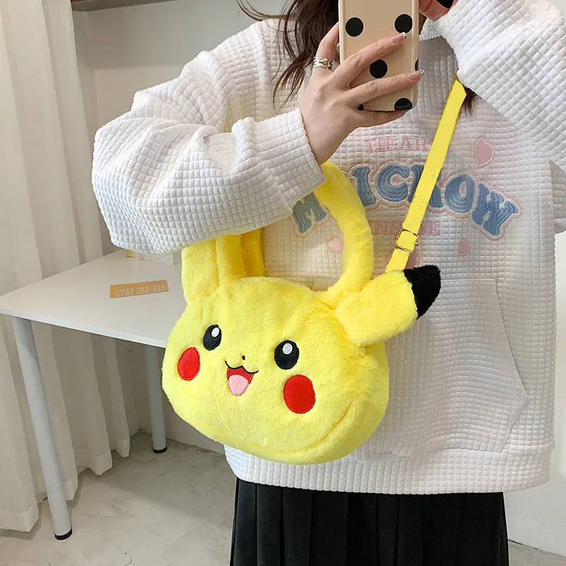 Elegant Women's Plush Clow Make-up Cute Bags