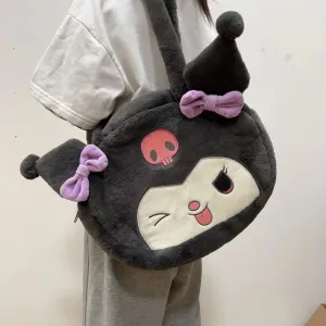 Elegant Women's Plush Clow Make-up Cute Bags