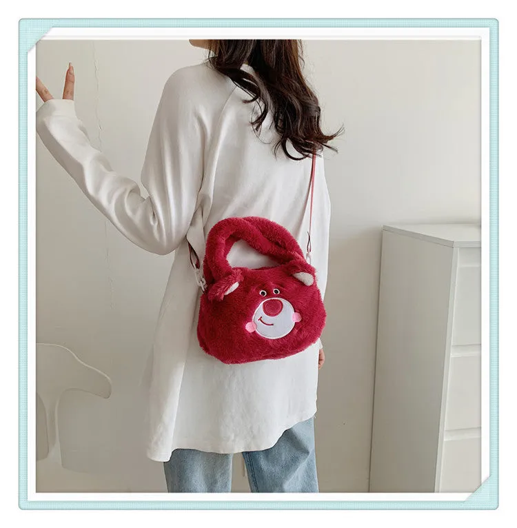 Elegant Women's Plush Clow Make-up Cute Bags