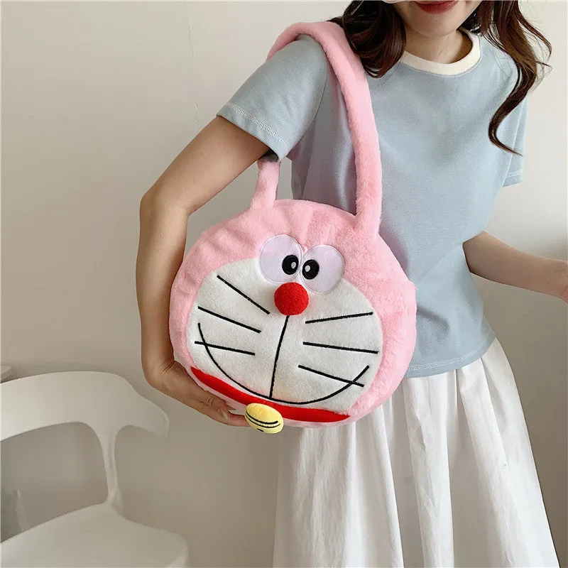 Elegant Women's Plush Clow Make-up Cute Bags