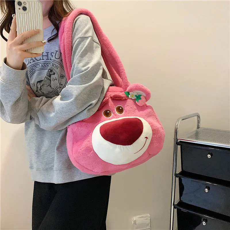 Elegant Women's Plush Clow Make-up Cute Bags