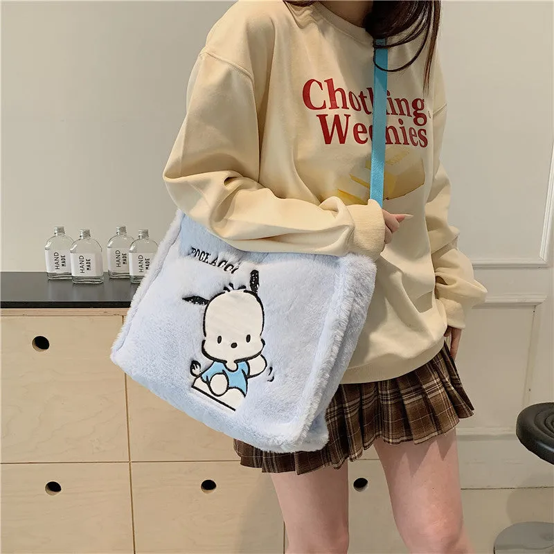 Elegant Women's Plush Clow Make-up Cute Bags