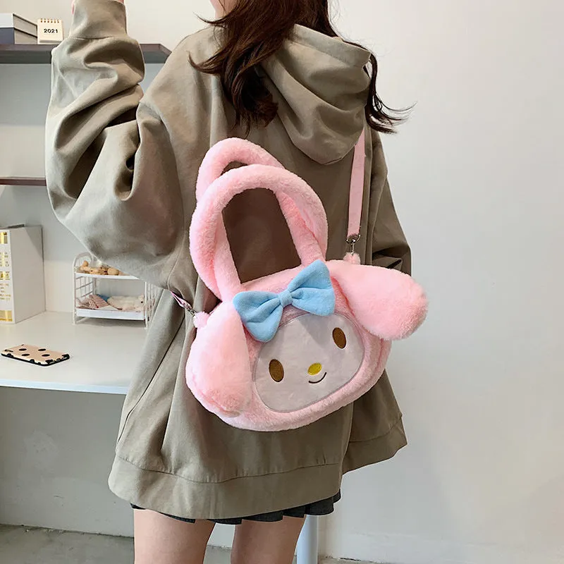 Elegant Women's Plush Clow Make-up Cute Bags