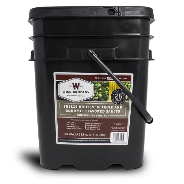 Emergency Freeze Dried Vegetables - 120 Servings