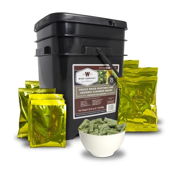 Emergency Freeze Dried Vegetables - 120 Servings