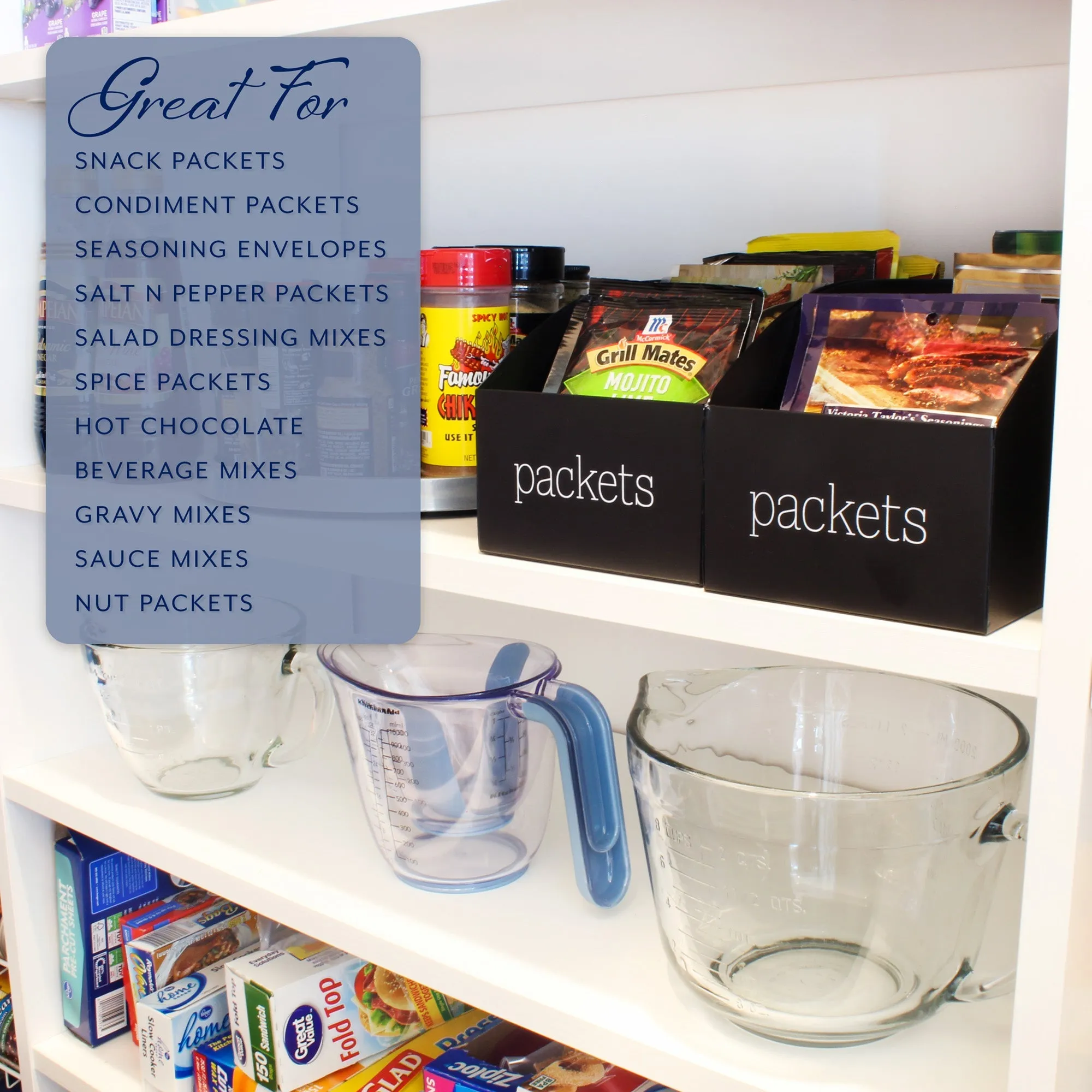 Enamelware Food Packet Organizers (2-Pack)